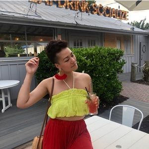 Free People Neon Crop Top